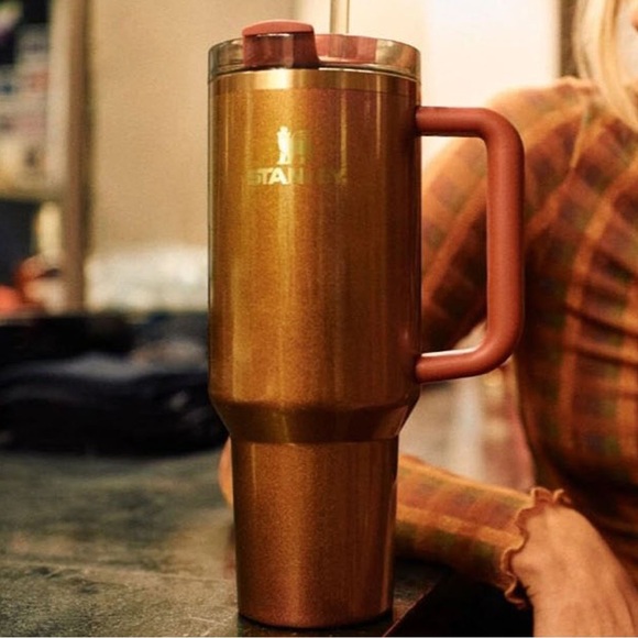 Stanley x Lainey Wilson 40 oz. Bell bottom country gold tumbler new in box - Picture 2 of 6